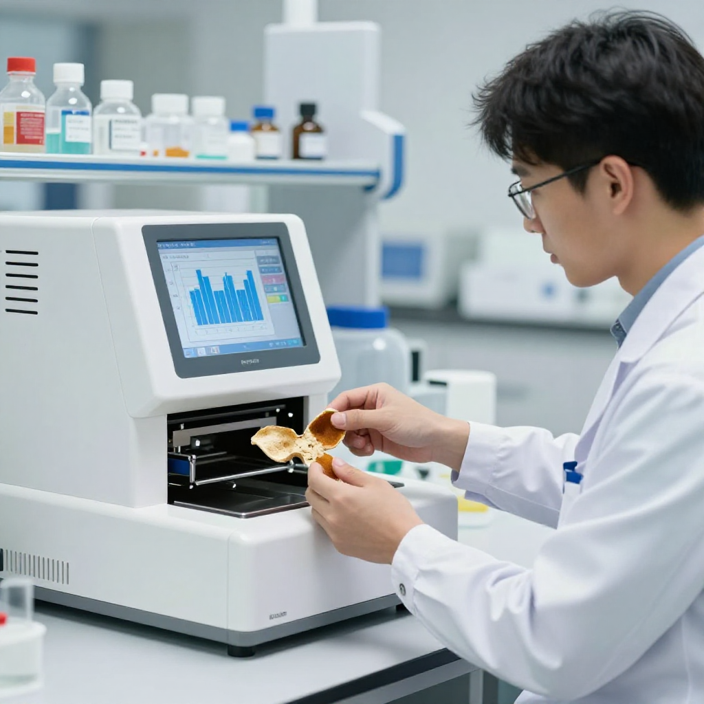 實驗室裡分析新會陳皮活性指紋圖譜的檢測儀器